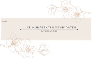 Ye Muhabbaten Ye Shidaten bold romantic novel